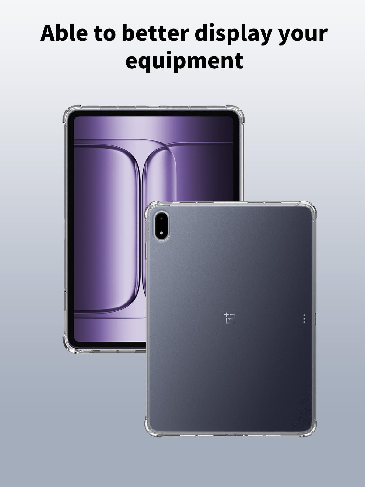 Xiaomi Redmi MEMELOKA Coque Pour OPPO Pad 2/OnePlus Pad, Housse Etui En Transparent Anti-Jaunissement Silicone TPU Souple Avec Coins Renforcés, Antichoc Coque Pour OnePlus Pad/OPPO Pad 2 Redmi Pad