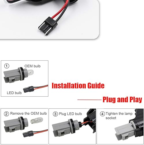 Miniatura 6 de NJSBYL Lámparas de marcador lateral de lente transparente para B-M-W E46 1999-2001 Serie 3 Sedán 316i 318i 320i 323i 328i 318d 320d y 1999-2003