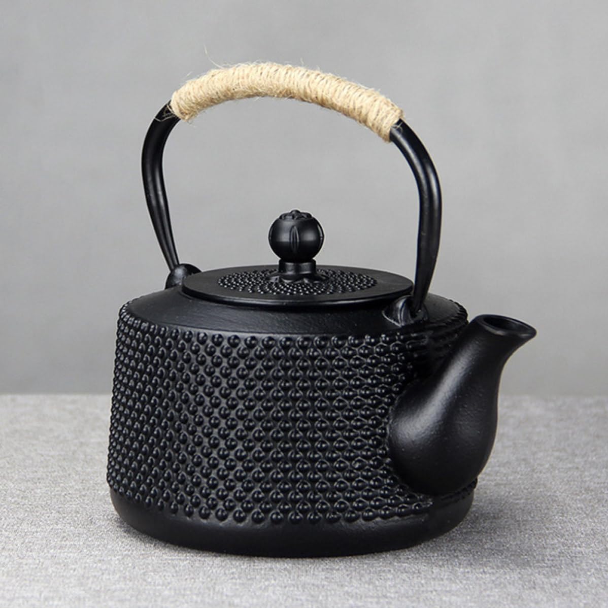Tetera de Hierro Fundido Diseño Retro Japonés Vintage de 900ml Infusor para Hojas Sueltas Ligera y Práctica para Uso Doméstico