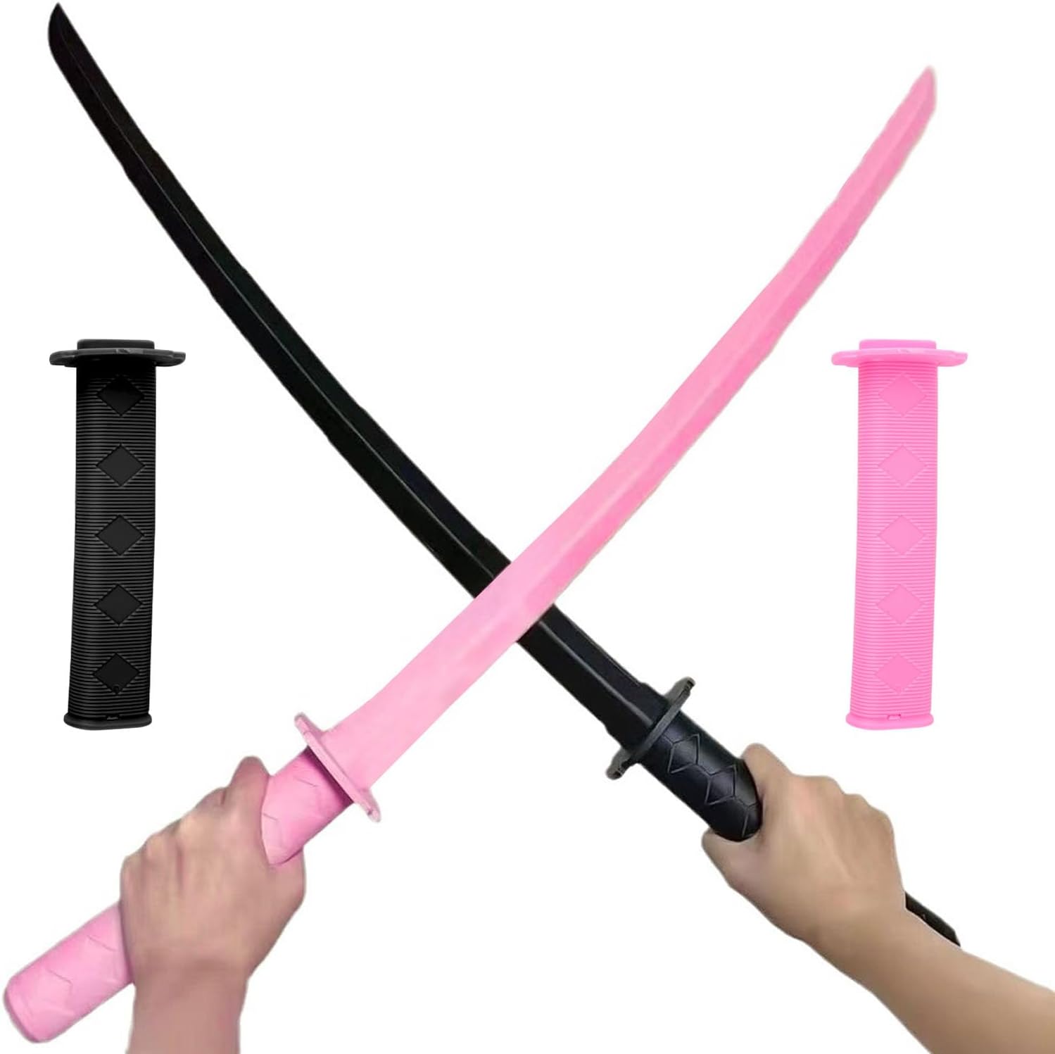 2 Pieces 3D Printed Gravity Retractable Samurai Sword，Samurai Cosplay Model Toys Knife Telescopic Sword,Retractable Sword，Creative Decompression Tricky Toy for Friends Lovers Kids