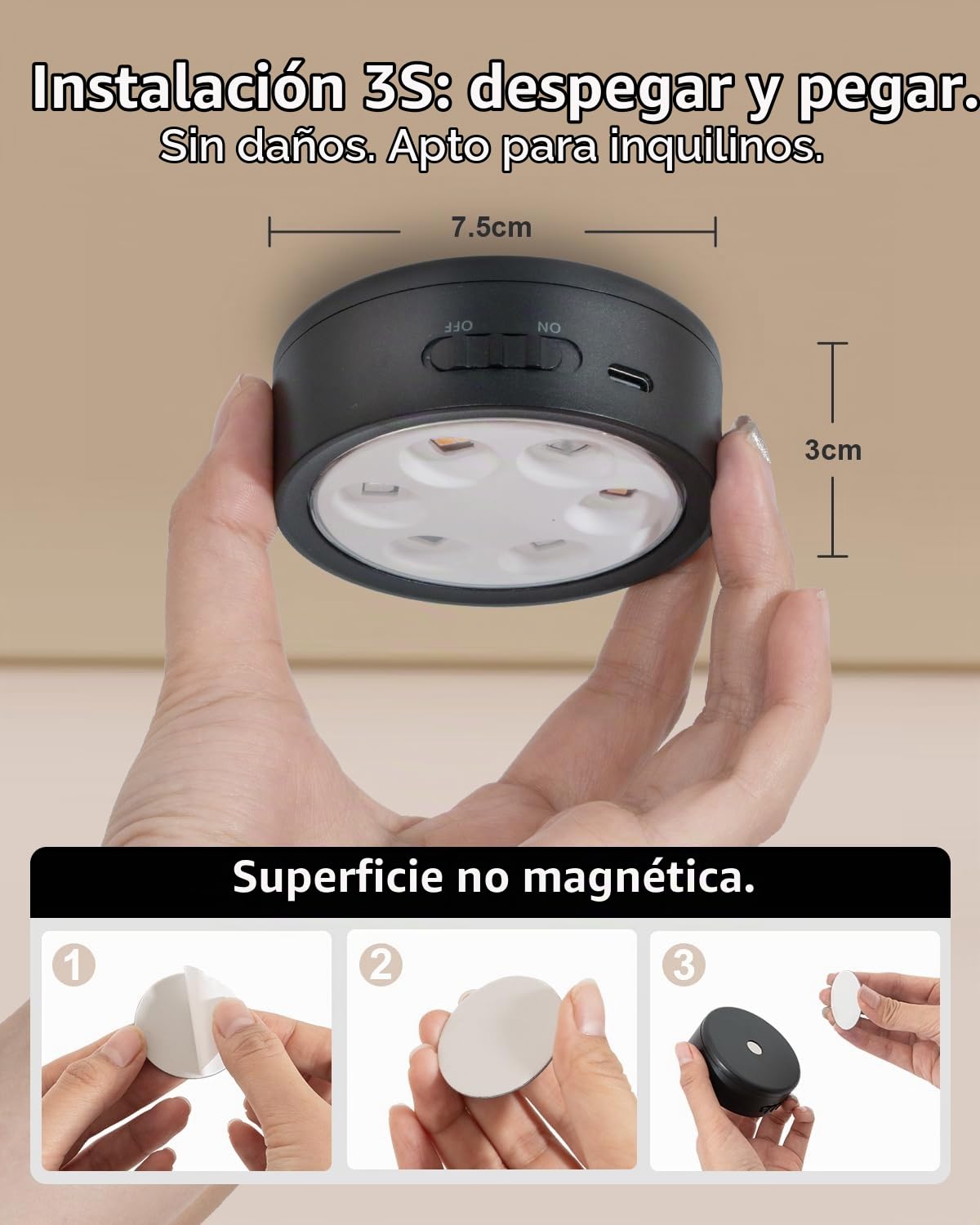 Luz Vitrina Batería Recargable 2400mAh, Luces Armario RGB con Mando | USB, Regulable, Inalambrico, Pulsador, Tactil, Magnético Iman Colores Foco LED Sin Cable para Cocina Bajo Mueble, Escalera