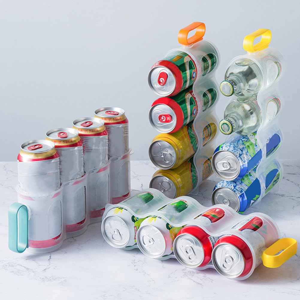 Gatuida 3 soportes para latas para refrigerador, organizador y dispensador de latas de refrescos, almacenamiento de bebidas para refrigerador de cocina, soporte para latas de bebidas de despensa