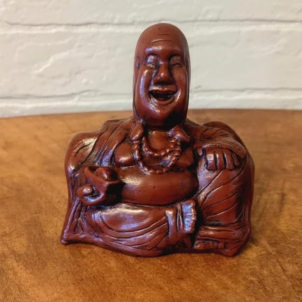 XehCaol Buddha Flip, Buddha Figure, Cute Laughing Unexpected Back Buddha Statue Funny Gifts for Friends (1 Piece)