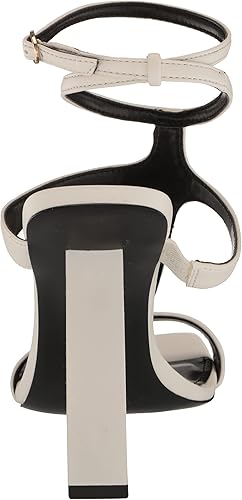 Miniatura 3 de Guess Sandalia de tacón Bacio3 para mujer, patente blanca, talla 9