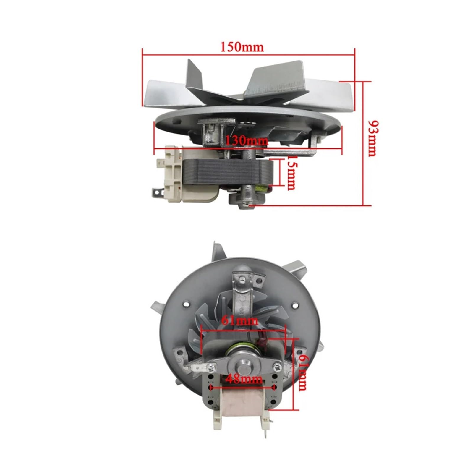 Para ventiladores de motor polo sombreado AC220v50HZ para resistencia al hogar y a la temperatura del ventilador horno eléctrico