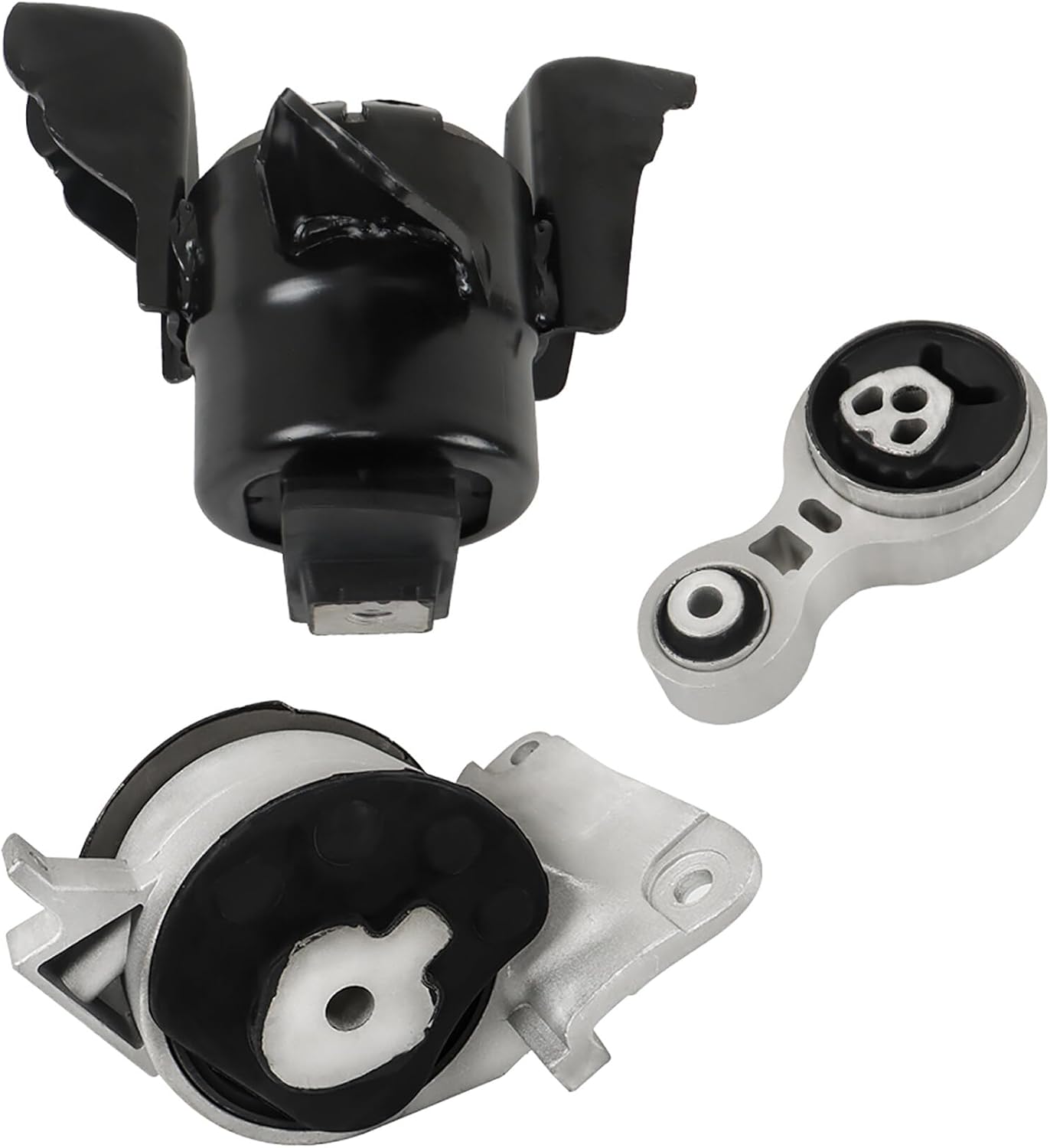 Silscvtt 3Pcs Engine Transmission Mount Set A4431 A5556 A5740 Replacement for Ford Fusion 2.5L 2010-2012 Mercury Milan 2010-2011 2.5L