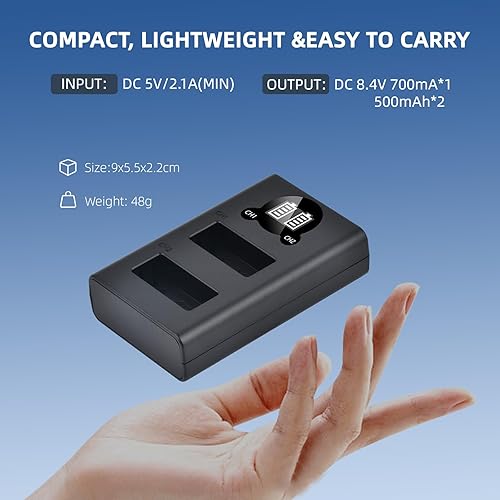 Miniatura 7 de Batmax Paquete de 2 baterías LP-E17 + cargador LED para Canon EOS Rebel SL2 SL3 T6i T6s T7i, EOS M5 M3 M6, M6 mark2, 77D 200D 250D 750D 760D 800D