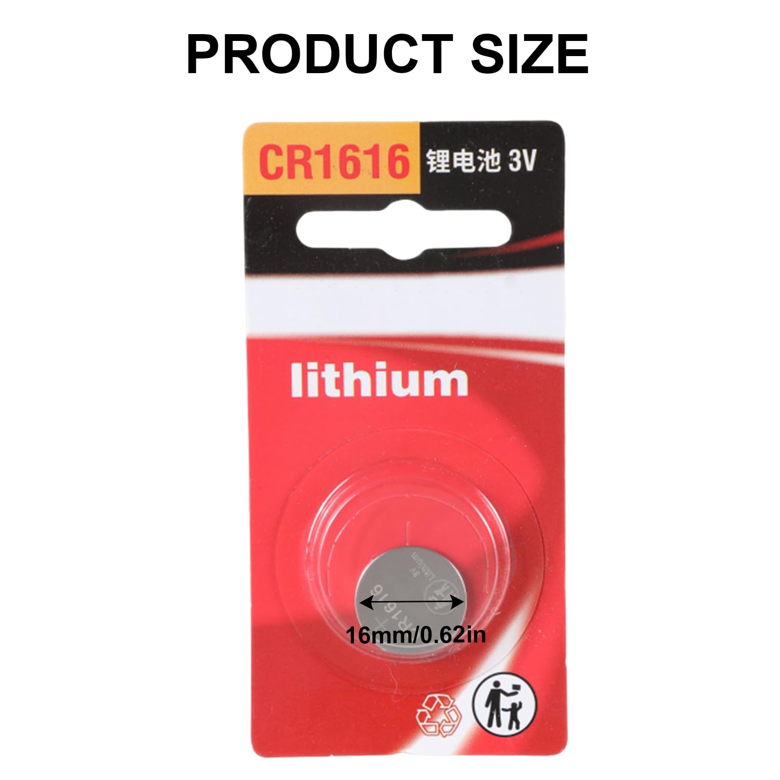 Amazon | 3V リチウム電池 CR1616 ボタン電池リモコン LED ライトおもちゃ時計時計 CR1616 ボタンコイン電池 |  CANJOKO(カンジョコ) | 乾電池