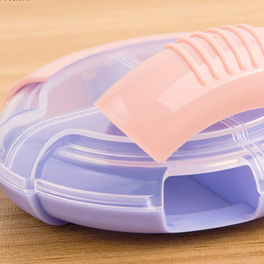Pastillero,Organizador De Pastillas,Pastillero,Sin BPA,Pastillero Organizador,Portátil,Desmontable,con 4 Compartimentos,Diseño Abierto Y Compartimentos Grandes,Contiene Vitaminas,Aceite De H