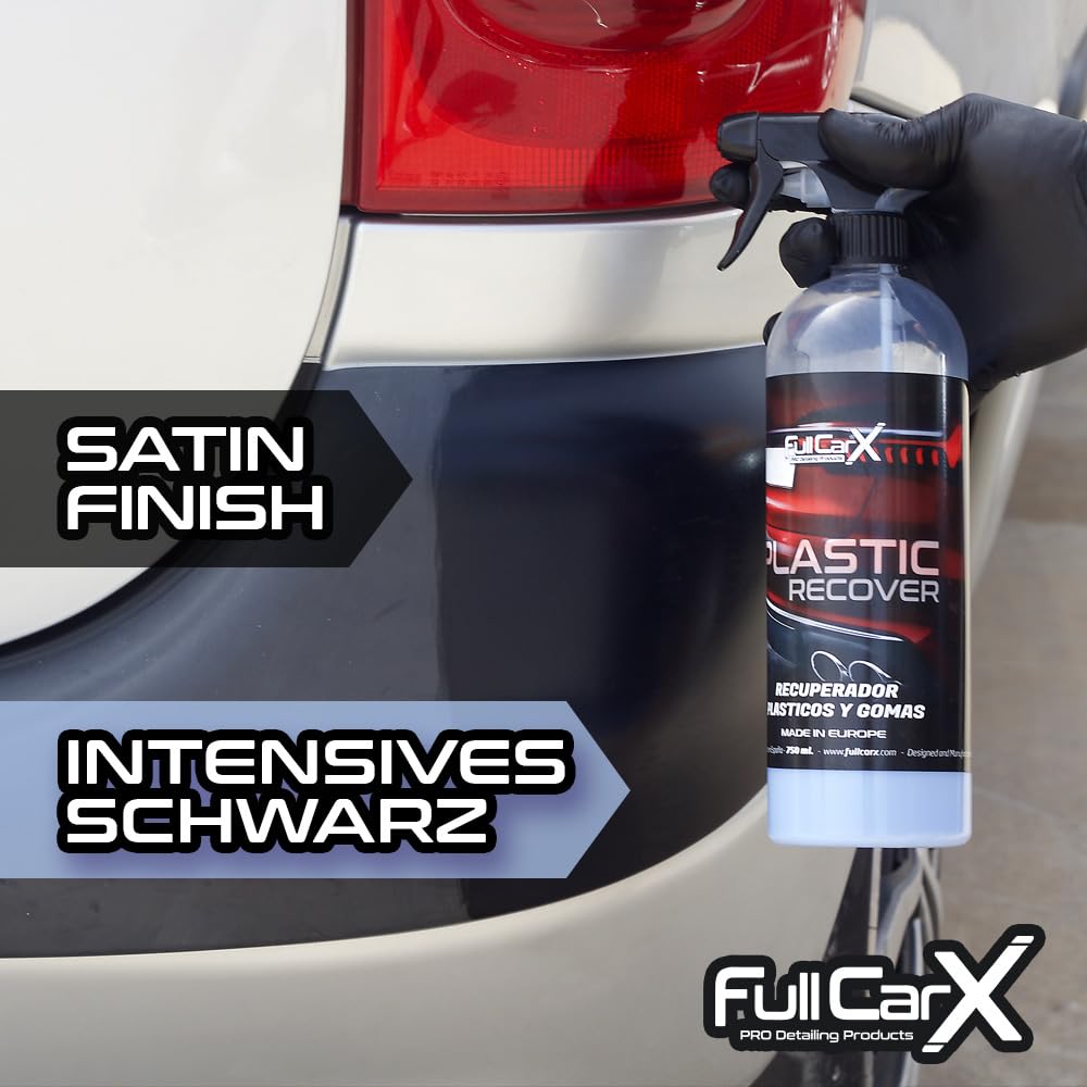 FULLCARX Plastic Recover 5L Kunststoffpflege Auffrischer Auto. Gummipflege Innen Aussen, Sofortige Wirkung, Satin-Finish, Pflegemittel Kunststoff, Reinigung Detailing Professionelles Produkt