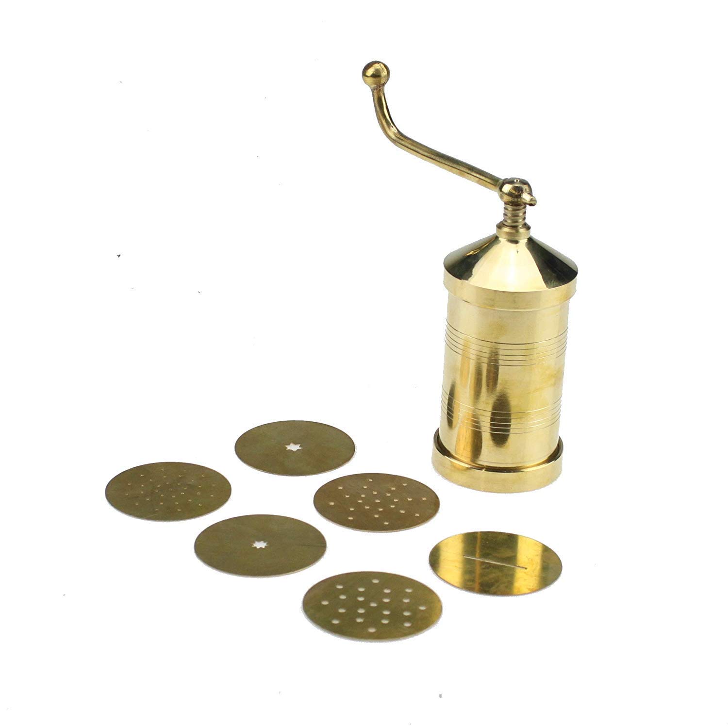 Tanish Trading Sev Sanch Pasta Maker,Sev Sancha Manual Pasta Noodles Spaghetti Maker Murukku Chakli Bhujia Maker Indian Snack Maker with 6 Different Disc Plates