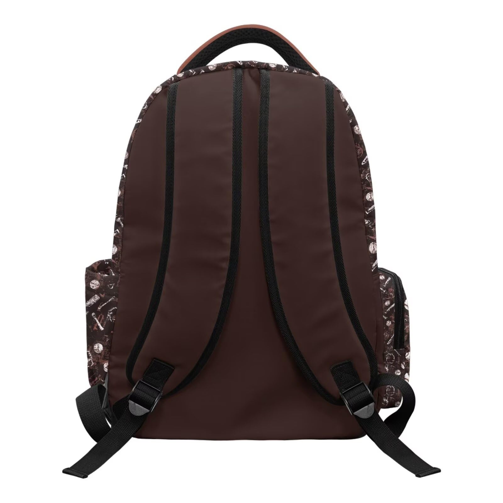 HUGS IDEA Mochila escolar para niños de 17.7 pulgadas con nombre personalizado para niños de 6 a 15 años, Béisbol 67