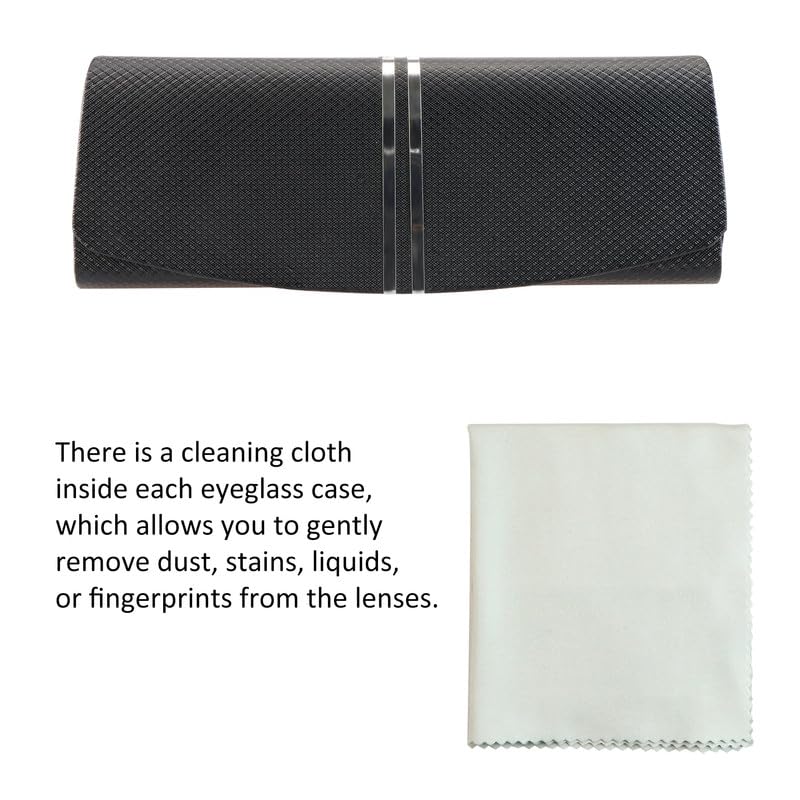 Image of VisionGlobal Hard Shell Eyeglass Case for Eyeglasses and Sunglasses for Men /Women and Kids