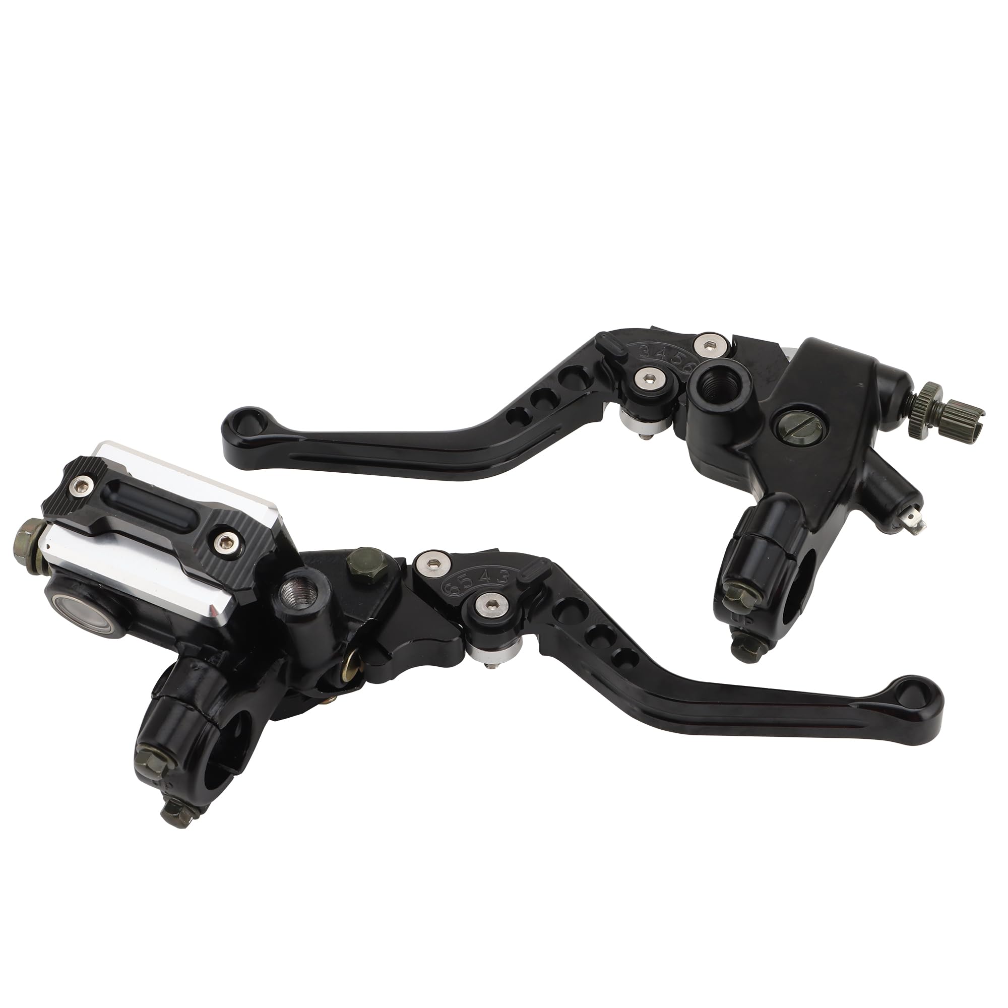 WOOSTAR 22mm Standard 7/8" CNC Réglable Embrayage de Frein Levier de Maître-Cylindre Remplacement pour Majesty T3 T5 T6 Moto Dirt Pit Bike Scooter ATV Noir