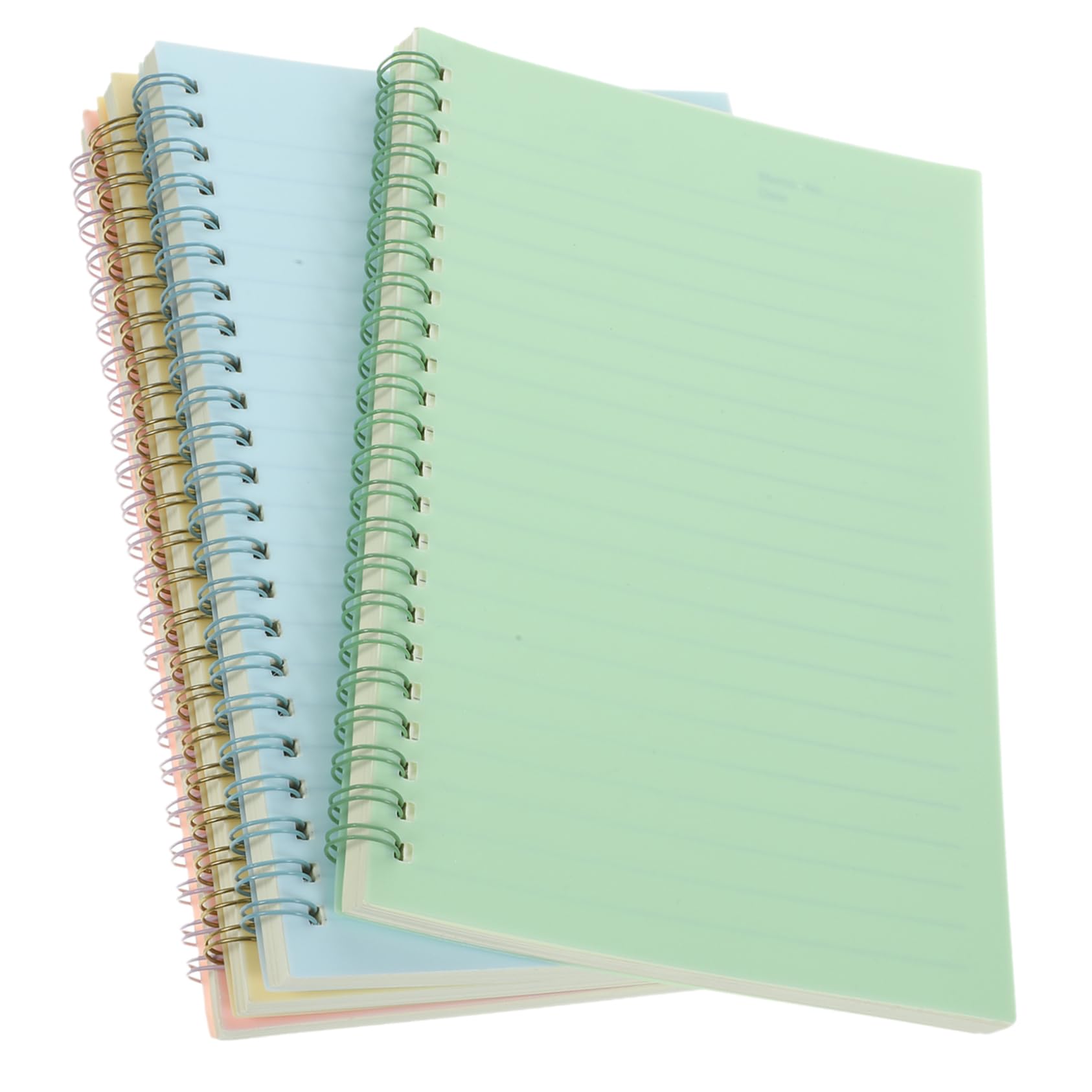 DOITOOL Spiralnotizbuch A5 4 Stück Mit Farbigem Hardcover Stabiler Einband Dickes Papier Multifunktional Für Schule Büro Reisen