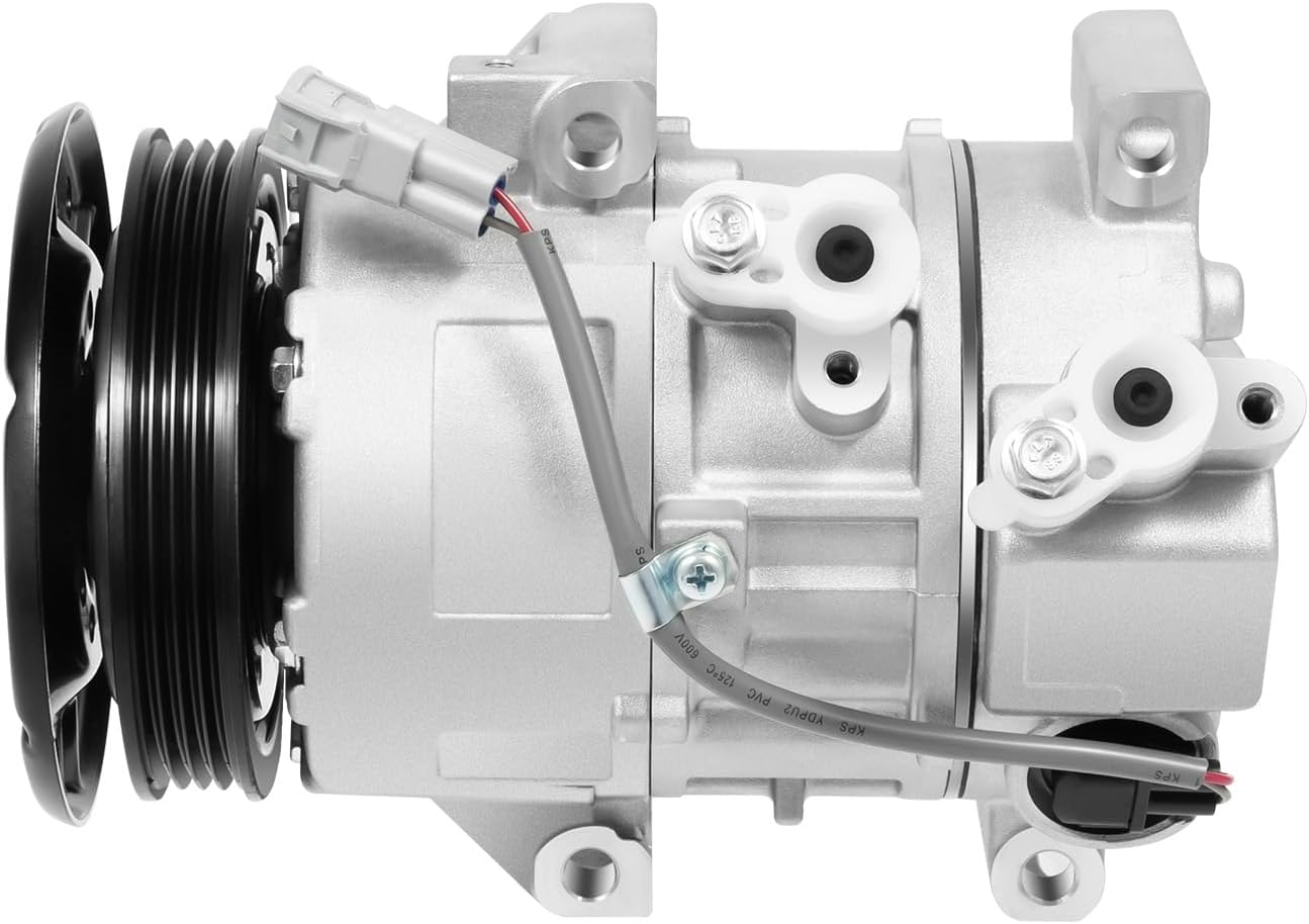 A/C Compressor for Toyota Yaris 2007-2010 1.5L, Air Conditioning Compressor with Clutch for Toyota Yaris 2007 2008 2009 2010 1.5L, AC Compressor Replace OEM Number CO 11078C