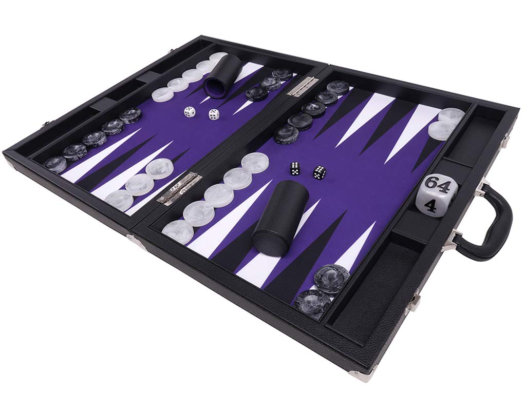 Jeu de Backgammon Tournoi 53 x 73 cm Violet – Wycliffe Brothers