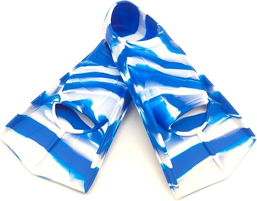 Aletas de entrenamiento de natación, cómodas aletas de silicona para nadar y bucear, tamaño adecuado para niños, niñas, niños y adultos