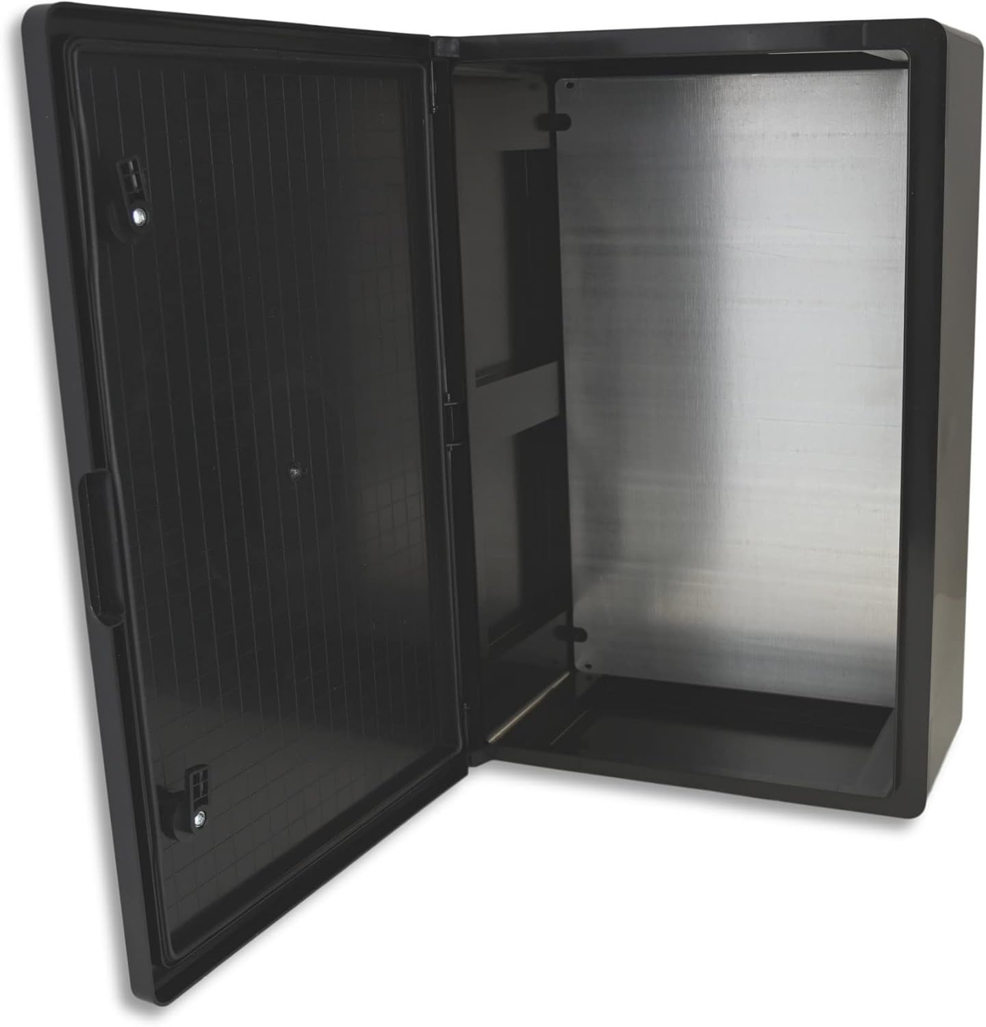 Armario de pared armario de control IP65 caja industrial caja vacía ABS plástico vacío gabinete placa de montaje bloqueo BOXEXPERT serie Fleet varios tamaños puerta negra