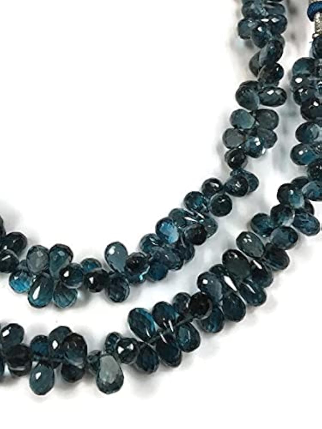 Briolette Blue Az en perles de drop facettées LKBEADS 5x8mm pour création de bijoux uniques