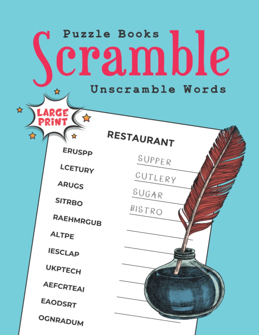 Scramble Puzzle Books: Unscramble Words (Word Unscrambler)