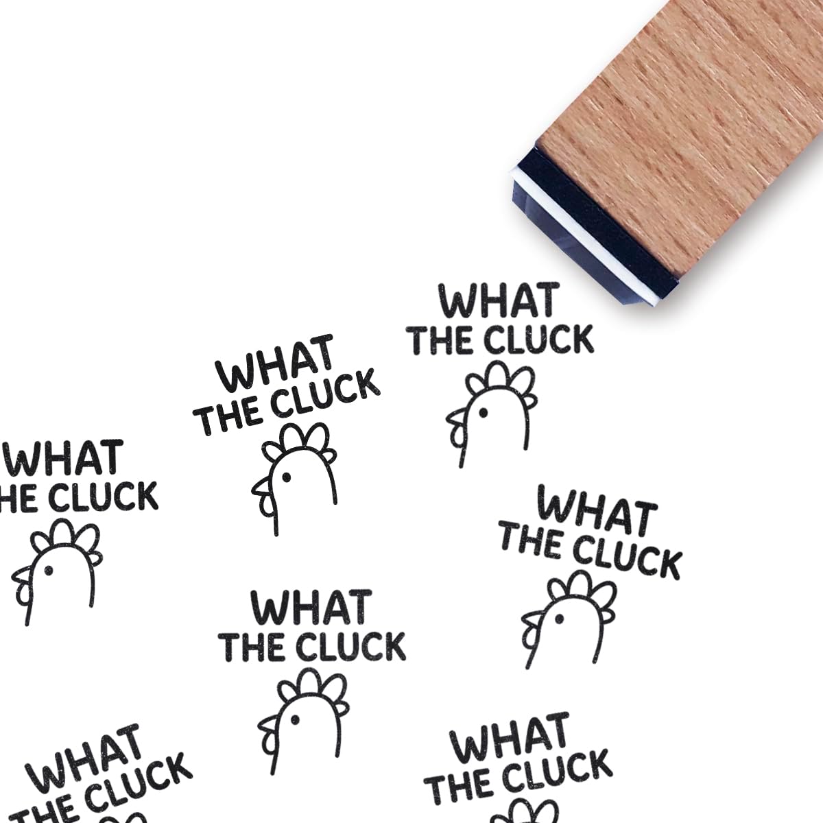 Egg Rubber Stamp - What The Cluck -1 Egg Rubber Stamp - What The Cluck -1