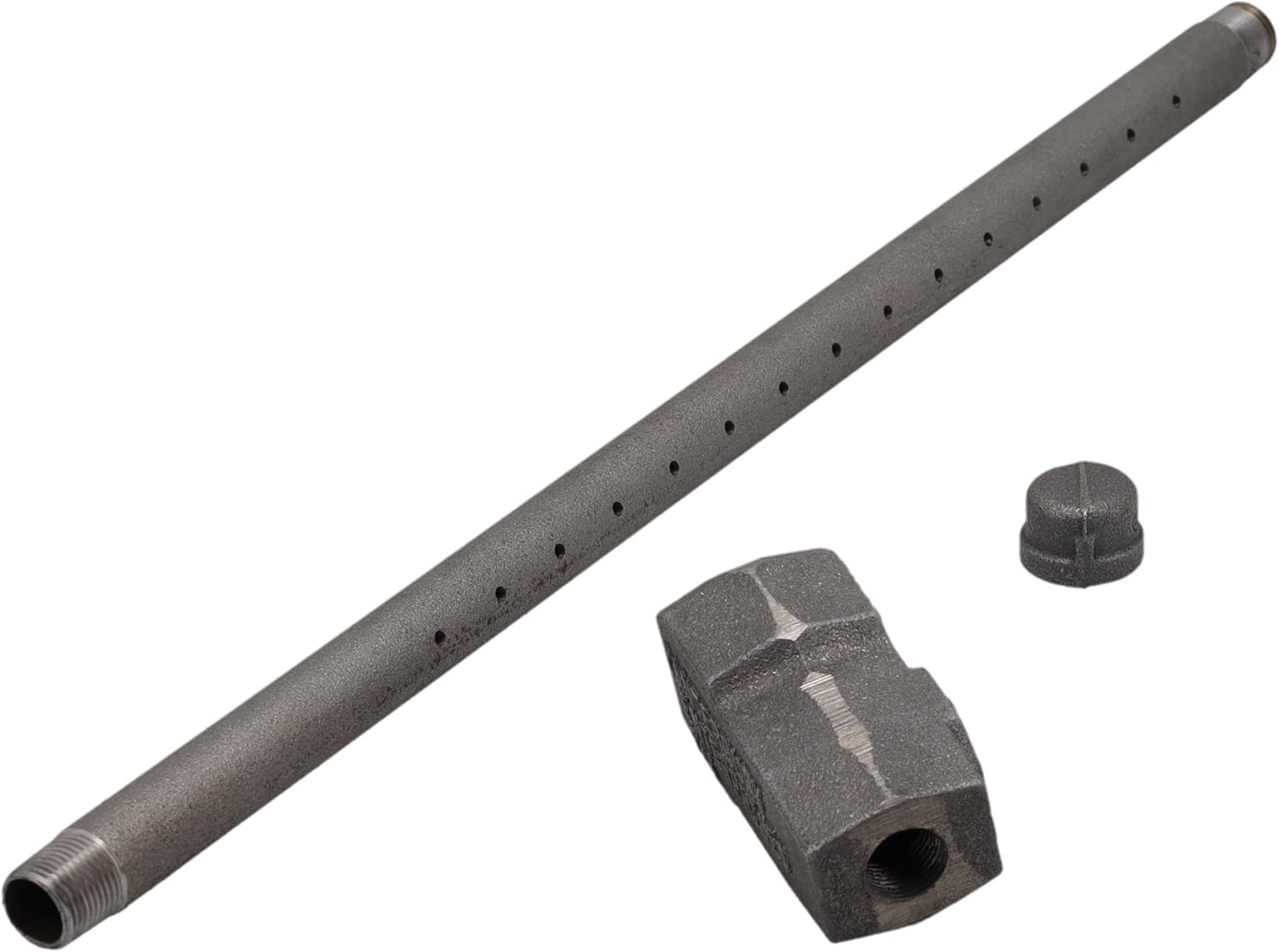 Supplying Demand LLA-LP55-165 Fireplace Fire Pit | Log Lighter-Propane, Orifice Hole Size #55 Includes Air Shutter and Screw-Assembled w/16.5" Ported 3/8 NPT Pipe and 3/8 NPTF Pipe Cap