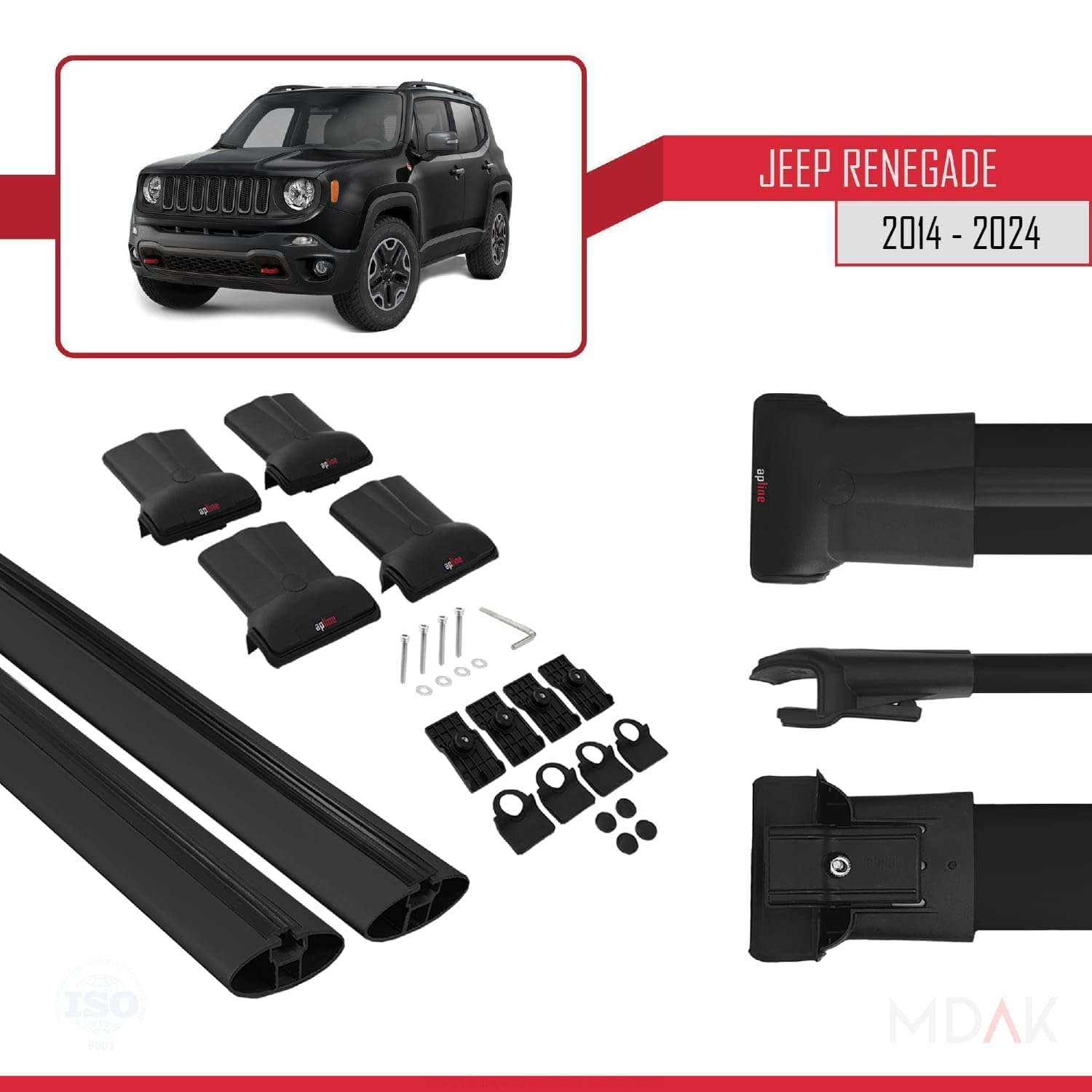 MDAK Compatible Avec Jeep Renegade (BU) 2014-2024 FLY Model