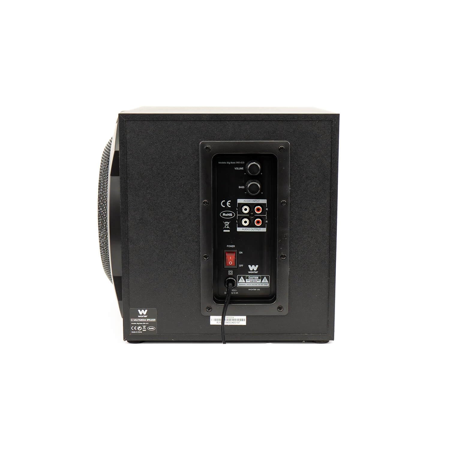 Woxter Big Bass 260 Altoparlanti 2.1 150W Subwoofer Czarny
