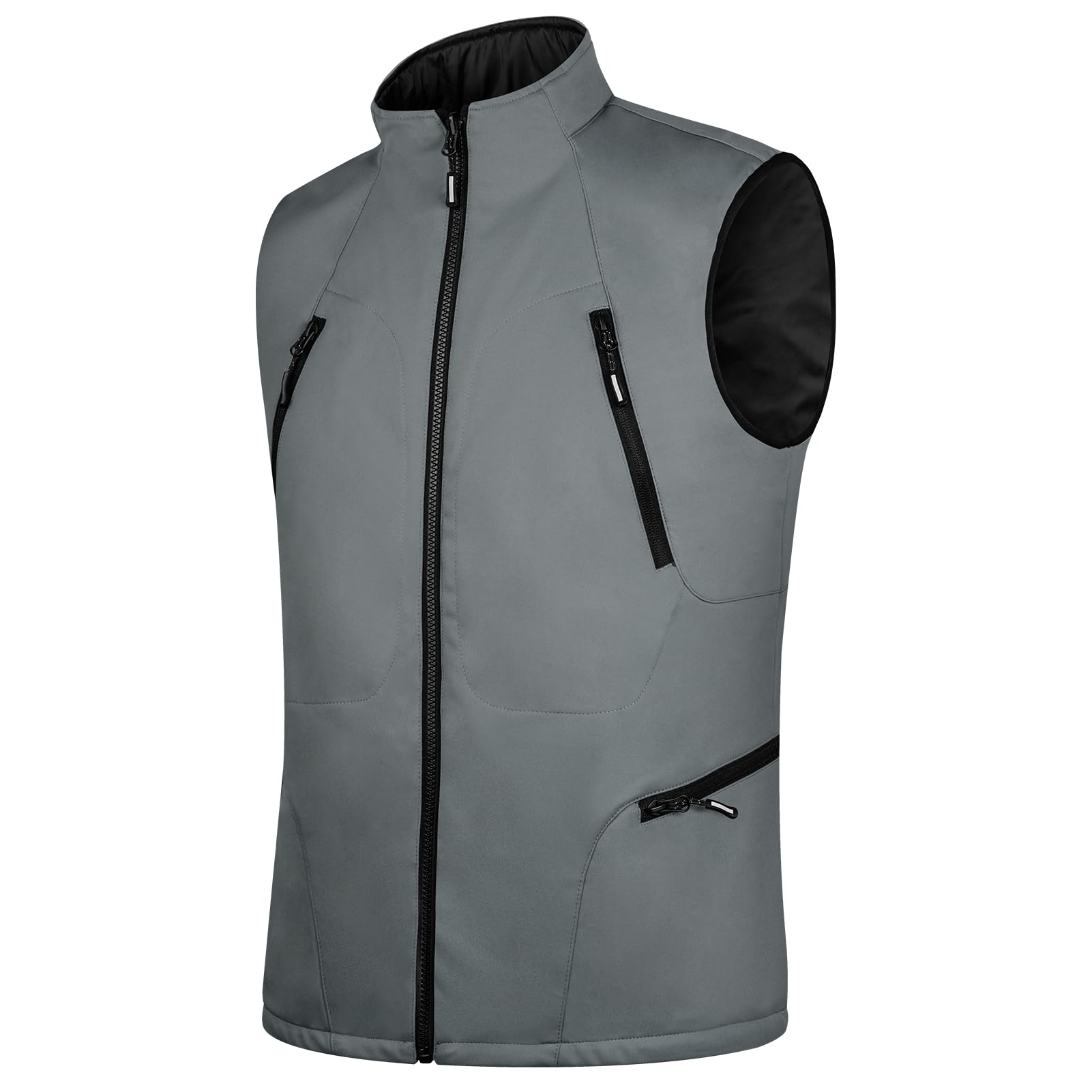 FREE SOLDIER Men's Lightweight Golf Vest Outerwear Windproof Reversible Sleeveless Softshell Jacket Running Vest