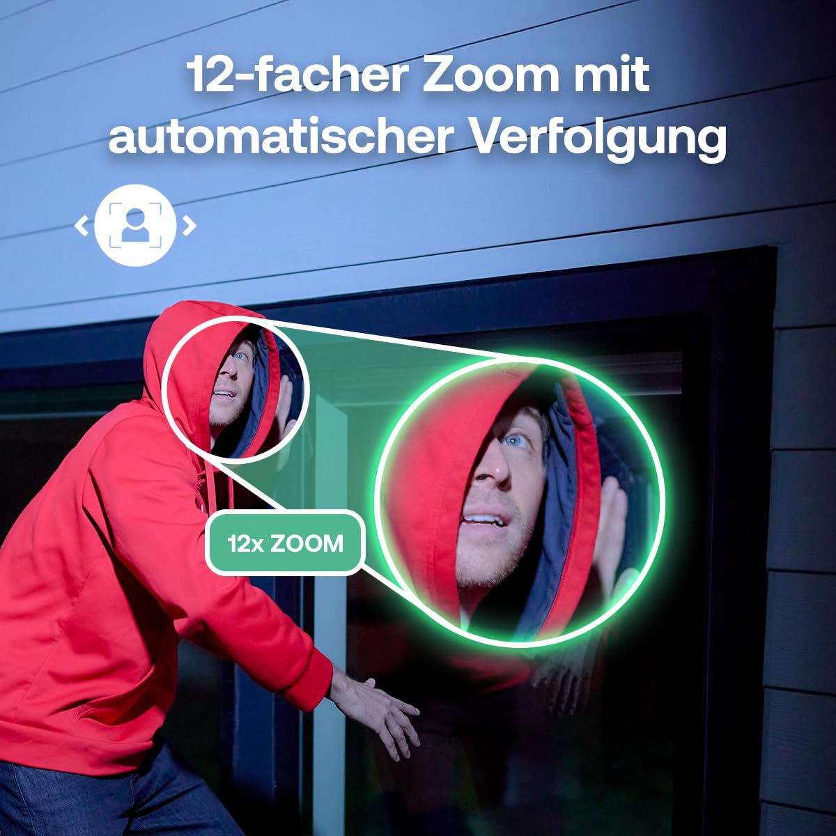 Arlo Ultra 3 4K Akku Überwachungskamera Aussen mit SmartHub, 1er-Set