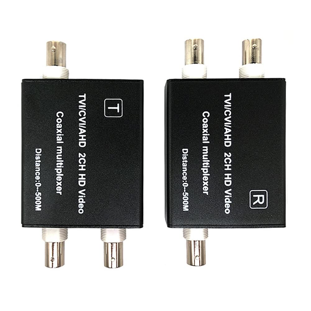 AHD TVI CVI - Multiplexer video per fotocamera CCTV 2Ch coassiale Video Convertitore per Hdcvi 1080P