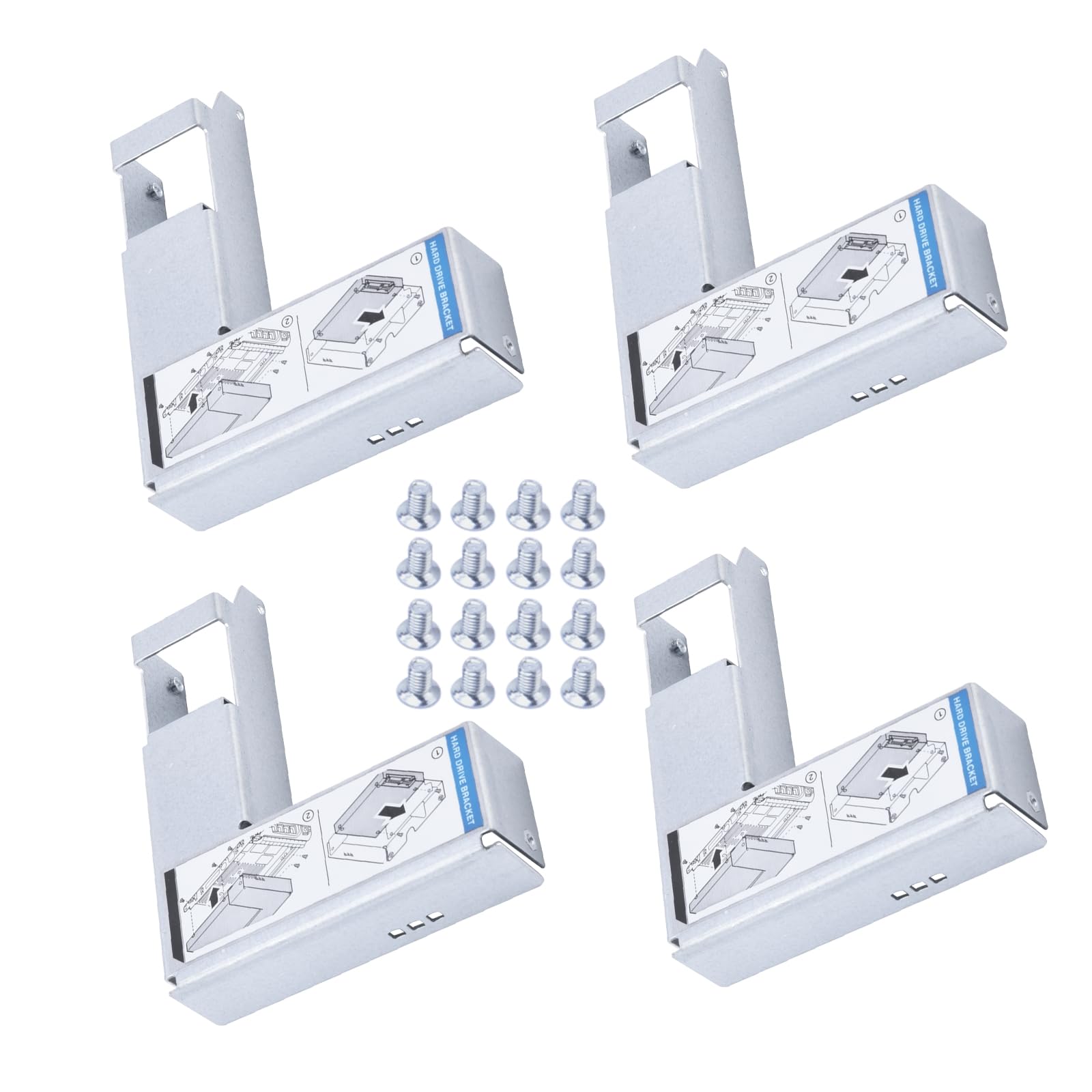 2 Stück 2,5 Zu 3,5 Zoll Adapter Tray – Kompatibel Mit 09W8C4 Y004G F238F Für SAS/SSD