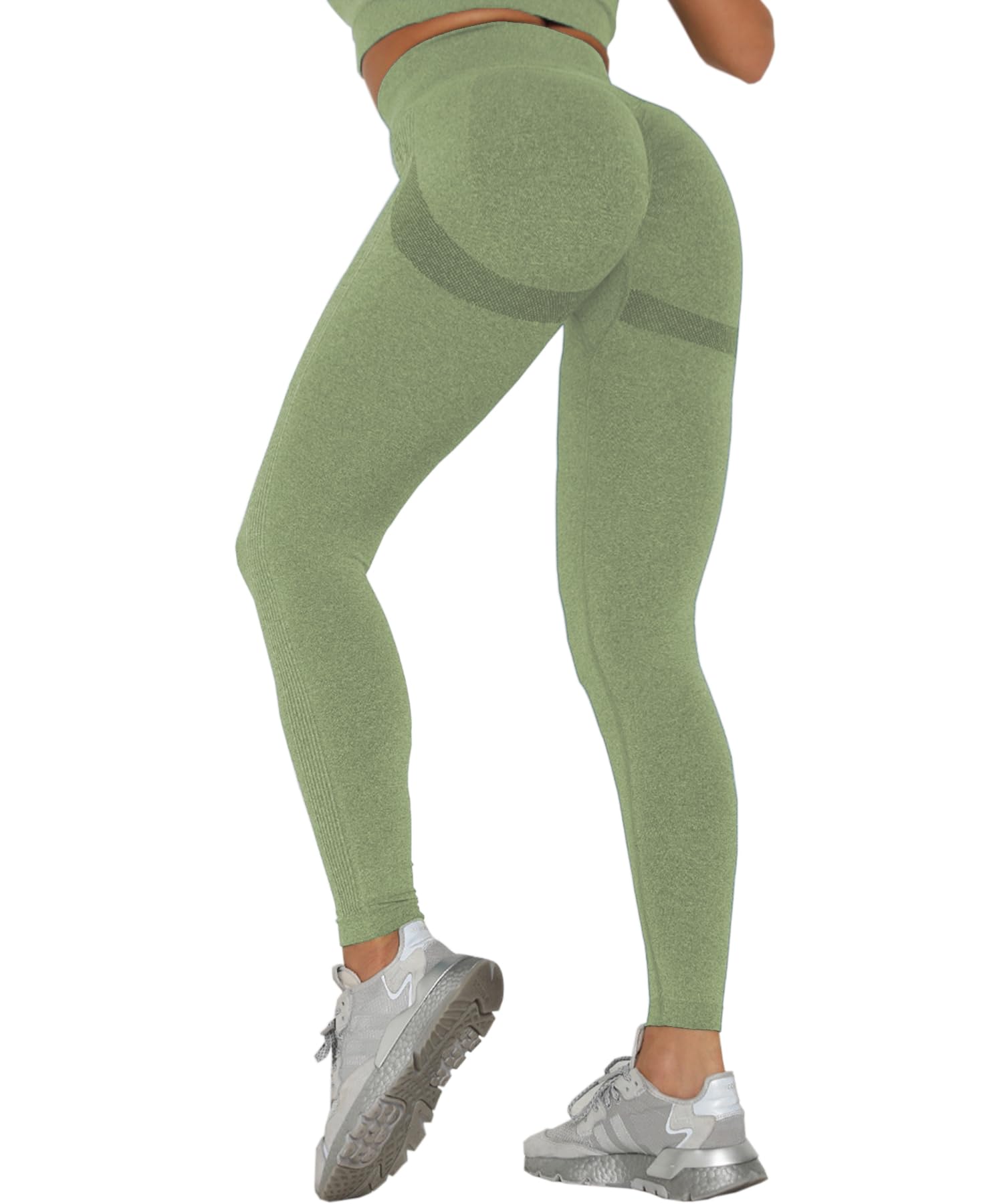 Merlvida Leggins Sportivi Donna Vita Alta Leggings Push Up Pantaloni Palestra Controllo della Pancia Anticellulite Pantacollant Opaco Elastici Tuta Collant Abbigliamento Sportivo Donna Yoga Fitness