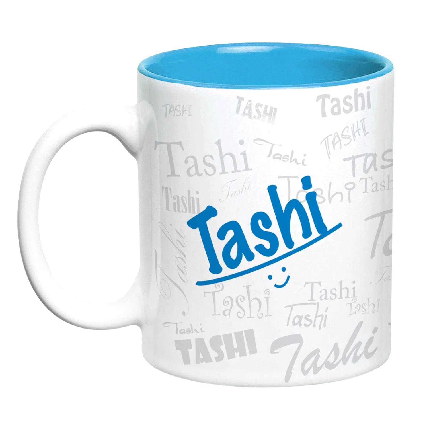 Hot Muggs Me Graffiti Mug - Tashi Personalised Name Ceramic, 315ml, 1 Unit