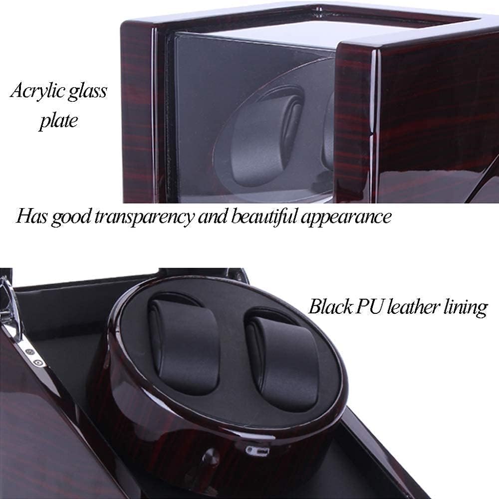 FENOKD Watch Winder Box Watch Winder Mute Automatic Double Watch Winder Vertical Design Safety DurableHoliday Gift