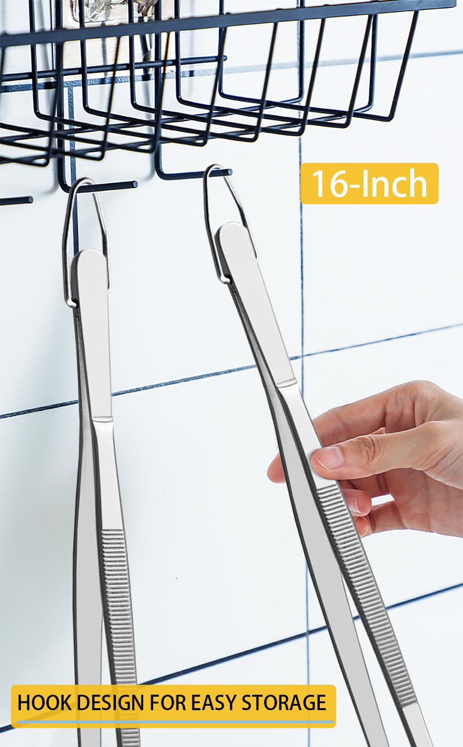 Pinze per alimenti in acciaio inox per accessori da cucina pane carne che serve