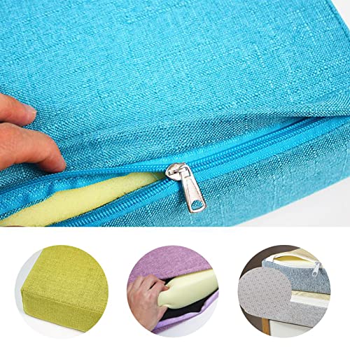 Custom Size Bench Cushion, Customized Sofa Backrests, Pillows Garden Patio Furniture Replacement, Indoor Outdoor Chair Pad 200+ Colors Linen Fabric Sponge Pads Bench Patio (Customized, Backrest) #TOP6