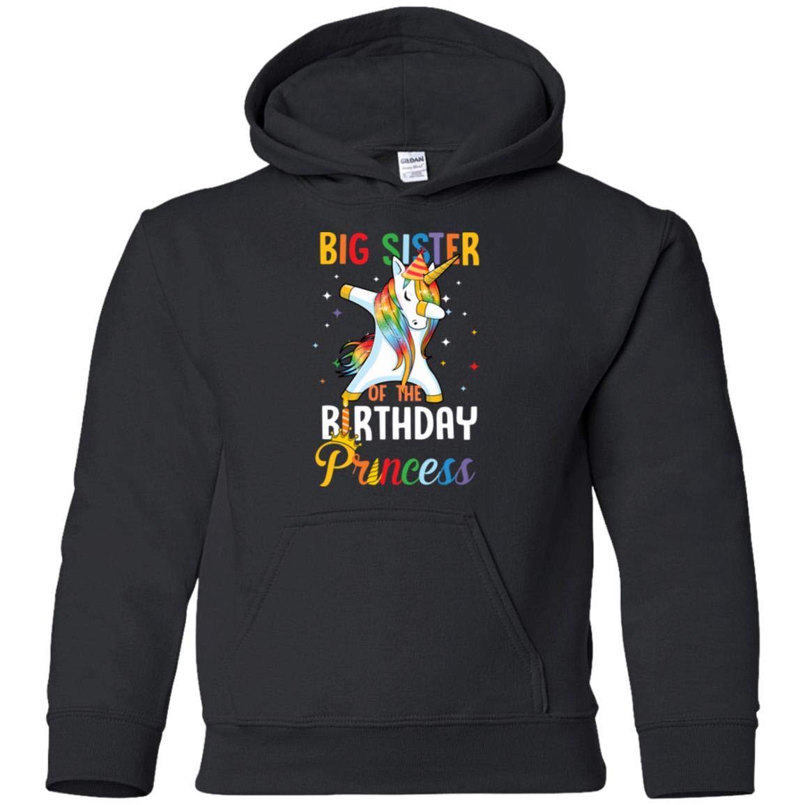 Proud Big Sister of A Birthday Princess Unicorn Dab Youth Shirt Kid Hoodie