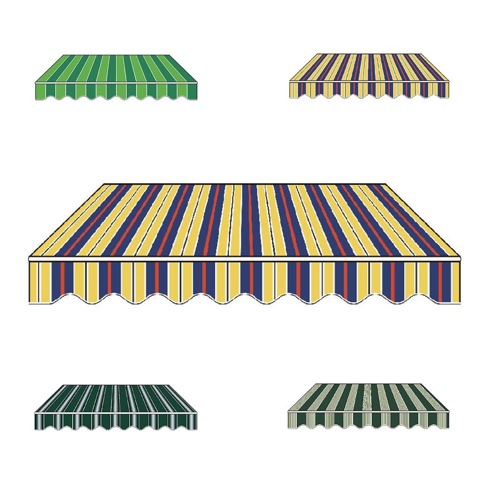Toile de rechange pour auvent de terrasse usé : bâche imperméable 4x3m
