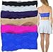ToBeInStyle Women's 6 Pack of Lace Back Padded Bandeaus - Assorted - OS