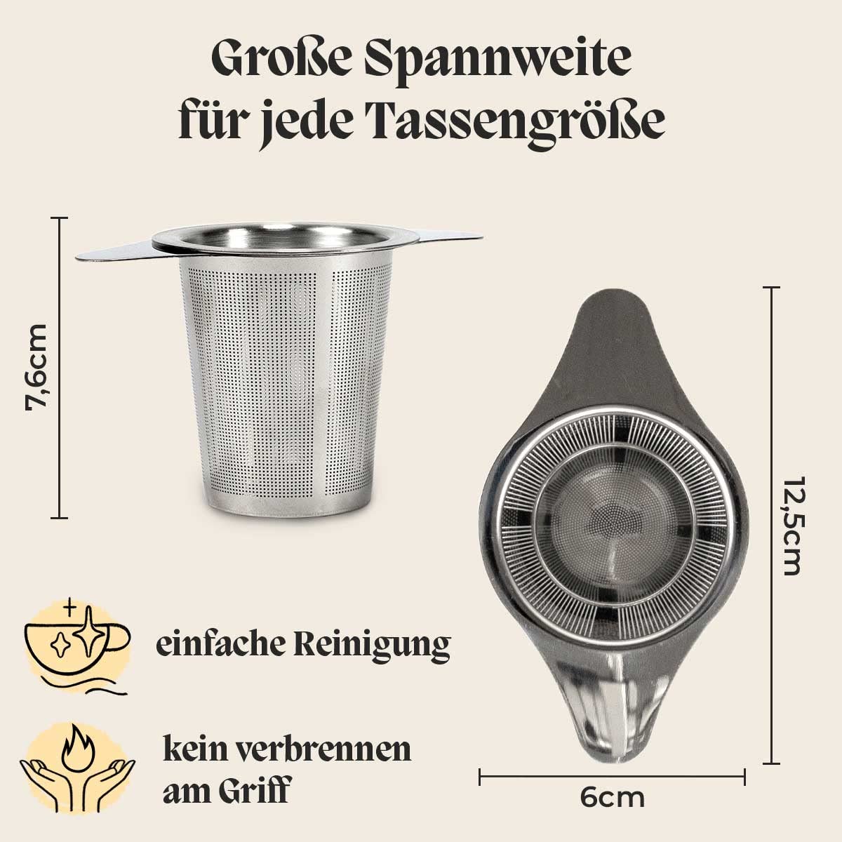 Set Da 2 Colini Per Tè Sfuso In Acciaio Inox – Filtro Extra Fine Con Coperchio E Vassoio Antigoccia - 5