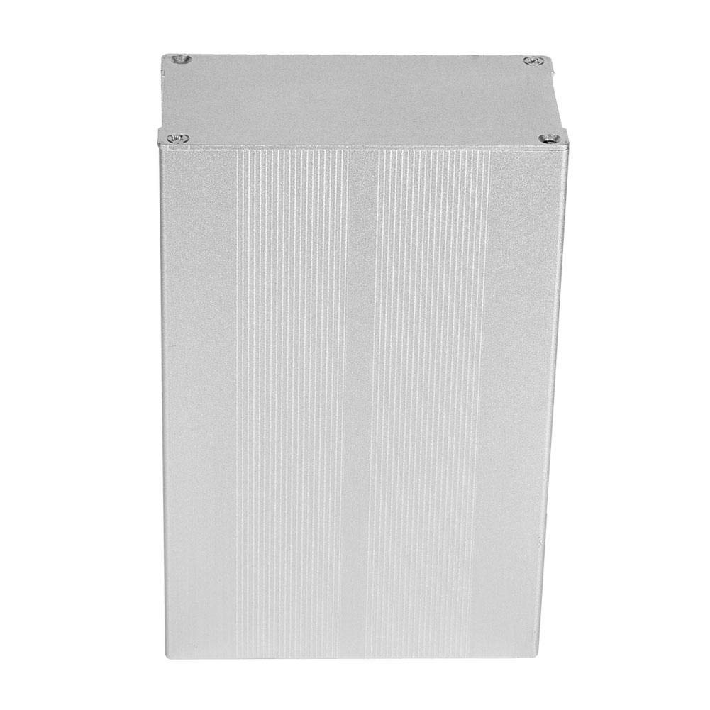 Boîtier en Alliage d'Aluminium pour Projet Electronique, Circuit Imprimé, Décodeur Shell Câblage, Sable Argent, 55x106x160mm
