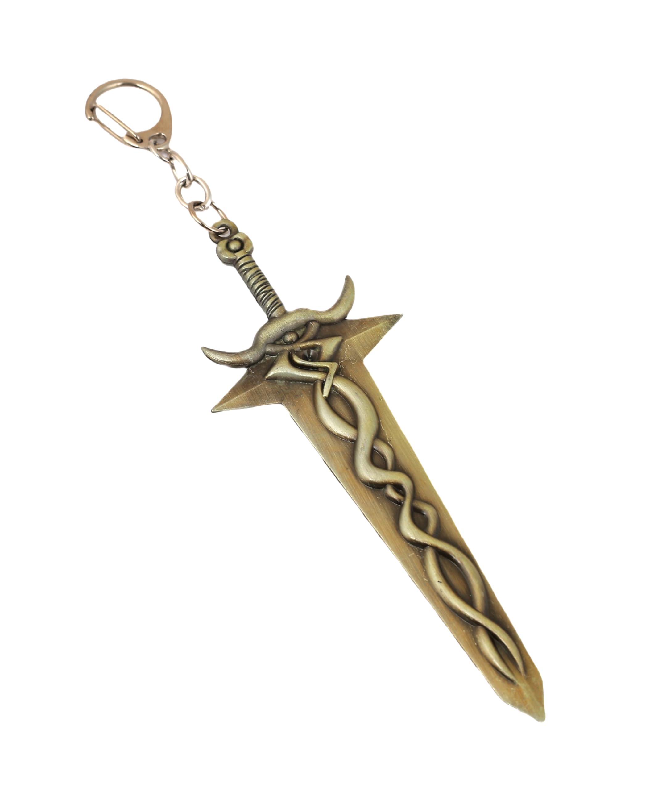Premium Metal Keychain Collection � Iconic Game & Anime Characters � Durable & Stylish Key Accessories (Snake Swor)
