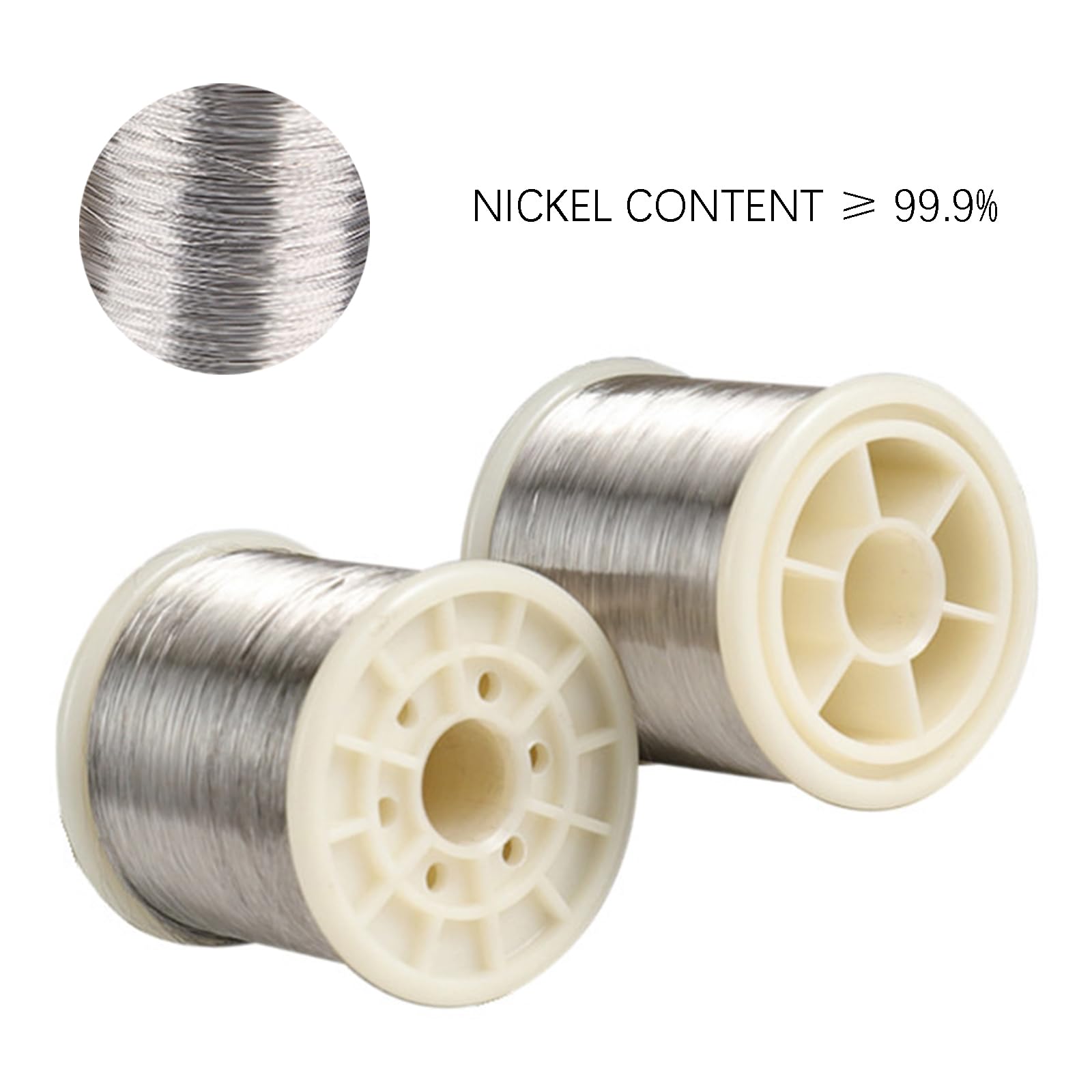 Reiner Nickeldraht, Durchmesser 0,2 mm, Länge 5 m, 99,9 % Reinheit, Nickeldraht für Herstellung und wissenschaftliche Experimente