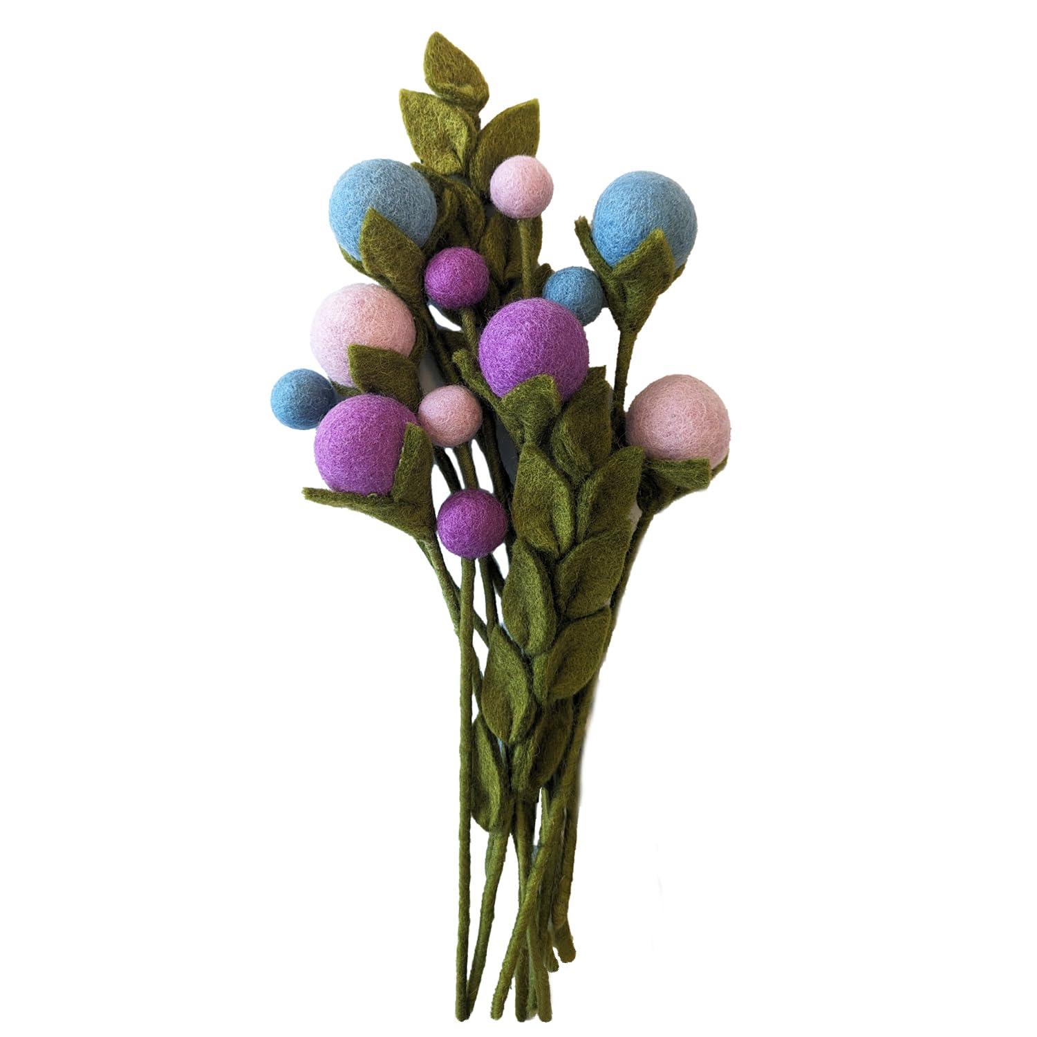 Fleurs en feutre durables et réalistes Kaya bouquet fait main chic