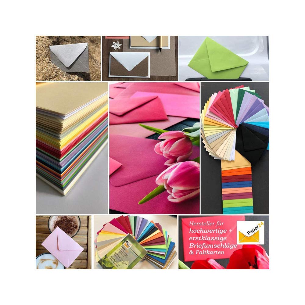 Mini sobres DIN C8 57 x 81 mm para ramos de flores, regalos de dinero o calendario de Adviento, 500 sobres de chocolate