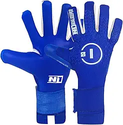 Luva Goleiro Profissional N1 Scorpius 2.0 Cor:Blue, Tamanho:8
