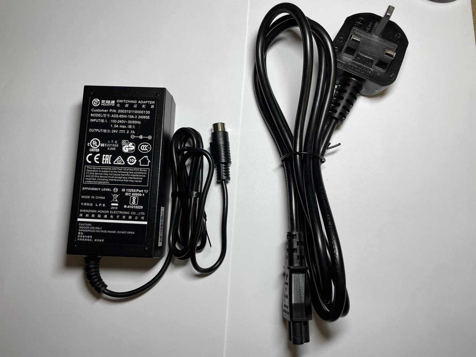 Replacement for 3 Pin 24V AC Adaptor Power Supply 4 Epson Dot Matrix Ticket/Receipt/POS Printer