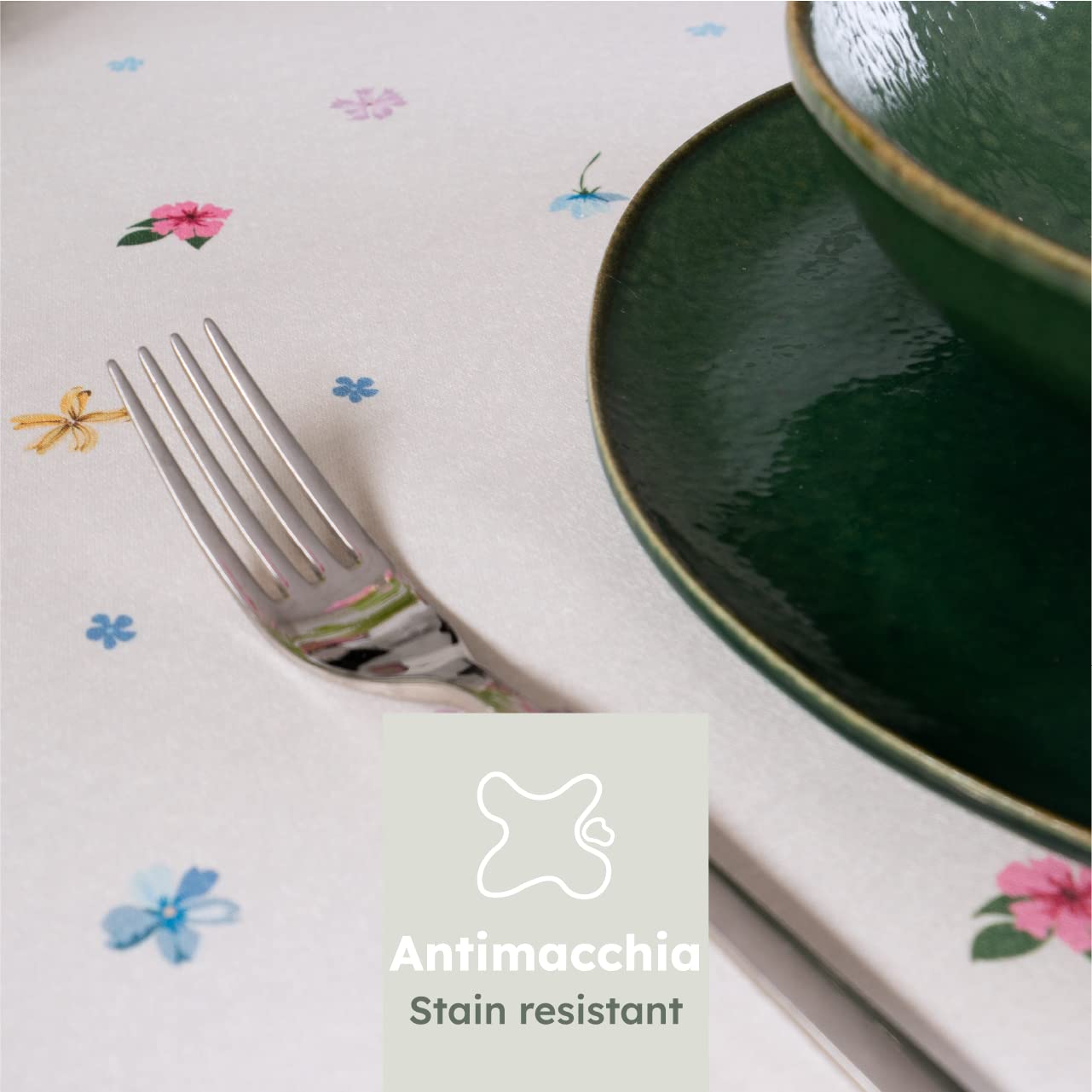 casaviva® Nappe hydrophobe en satin extra douce, anti-taches, styrofacile, élégante et moderne, fêtes et banquets intérieurs et extérieurs (Spring Flowers, 240 x 150)